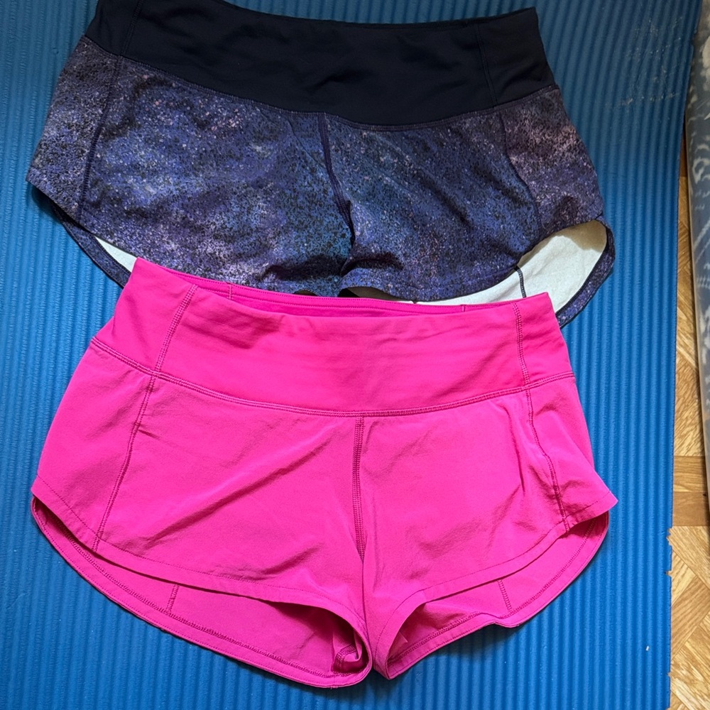 Women’s Active Shorts - Hot Pink and Galaxy Print